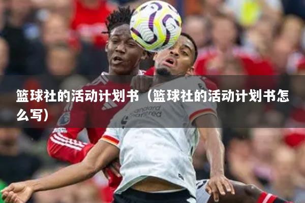 篮球社的活动计划书（篮球社的活动计划书怎么写）